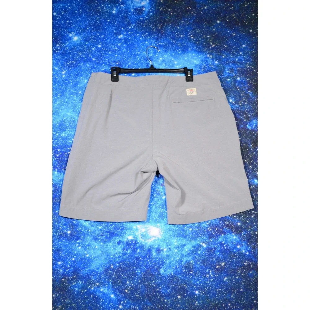 Faherty All Day Shorts Mens 36 Gray Chino Stretch Casual Pockets Summer